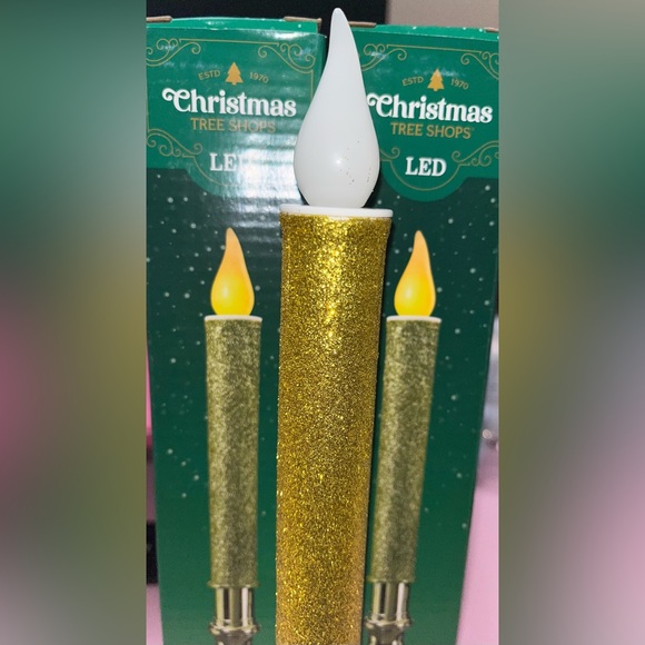 🌺Battery Operated LED Gold Candle Light (Set of 2) - Picture 4 of 4